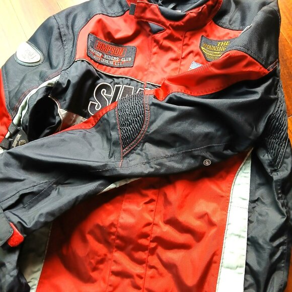 SIMPSON Leather Motorcycle Racing Jacket - Picture 8 of 14